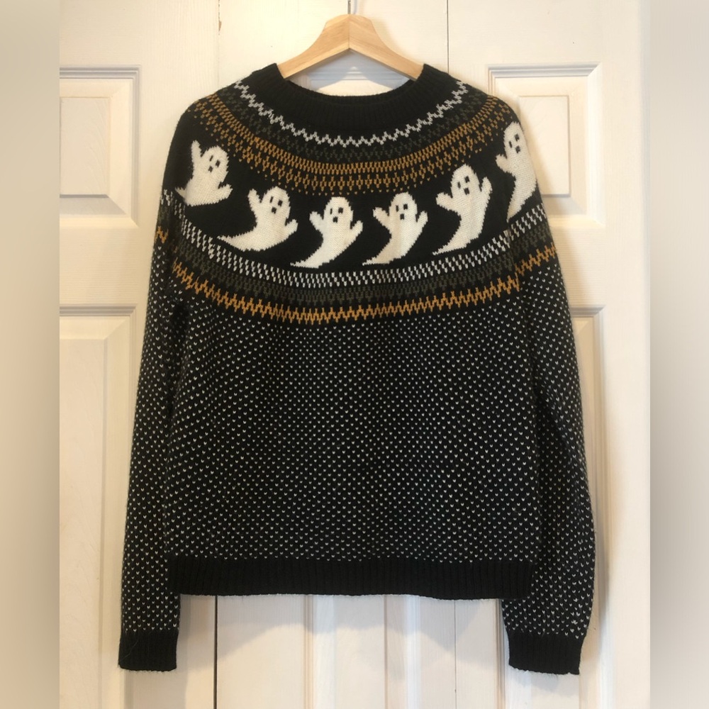 Black Spooky Halloween Sweater